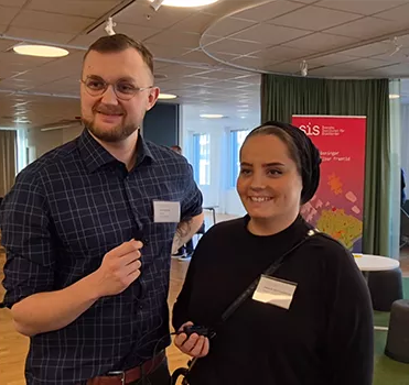 Linus Edlund and Hannah Sofri Lundberg